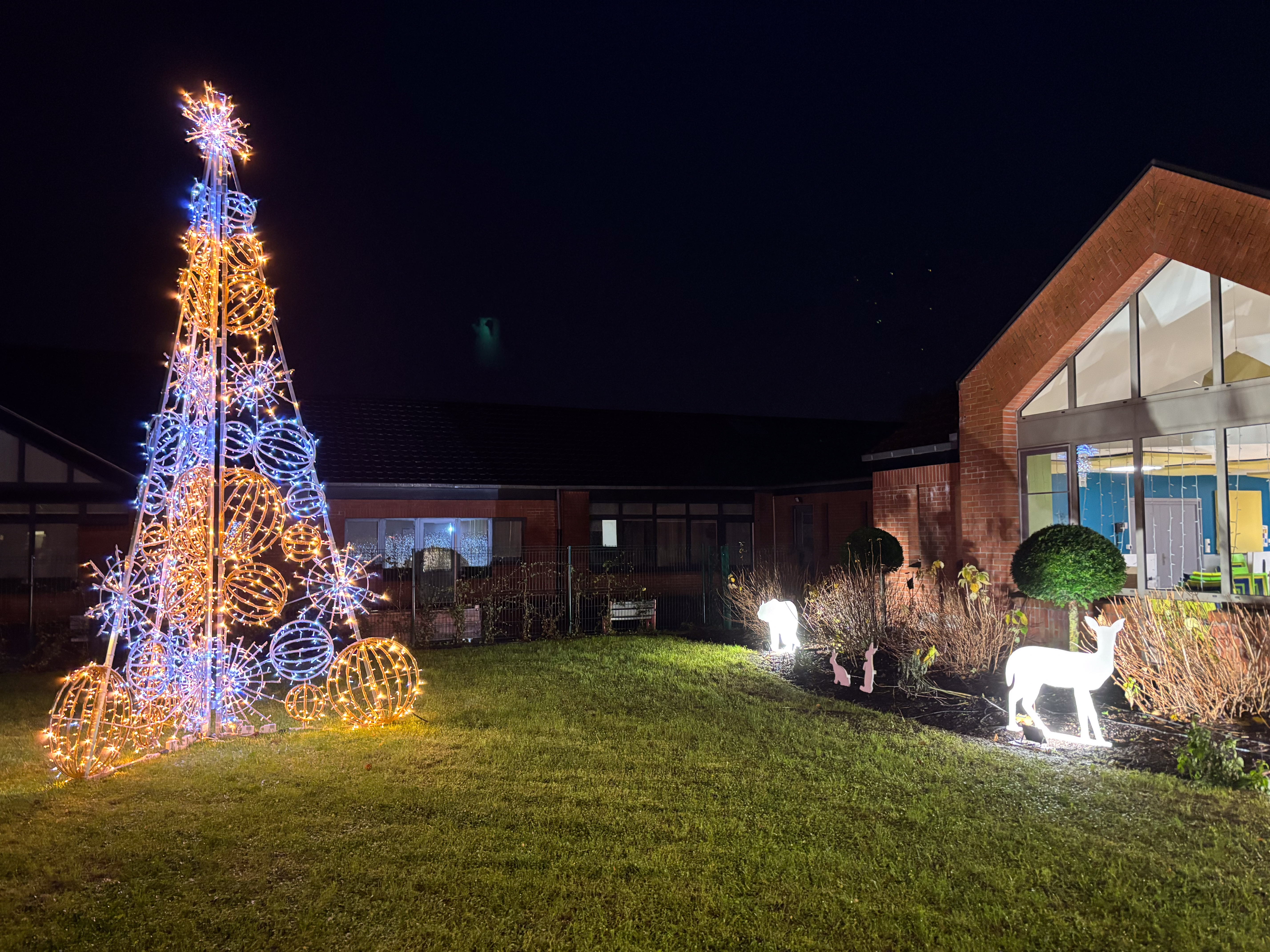 Illumination du sapin et arrivée du Père Noël